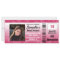 Hot Pink Sweet Sixteen Photo Ticket Invitation