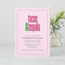 Hot Pink Tacos Birthday Bachelorette Bridal Shower