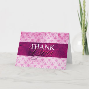 Hot Pink Thank You Cards