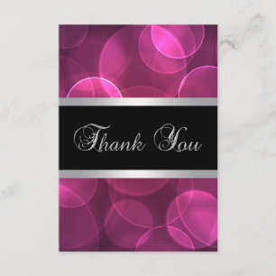 Hot Pink Thank You Cards