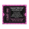 Hot Pink Ticket Flyers, Custom Printing