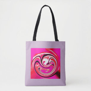 Hot pink tote bag