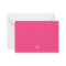 Hot Pink Two Border Minimalist Name Monogram