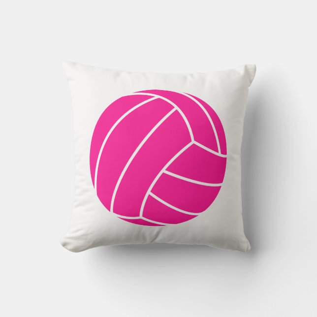 Hot Pink Volleyball Cushion (Front)