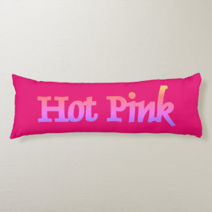 Hot Pink w name body pillow