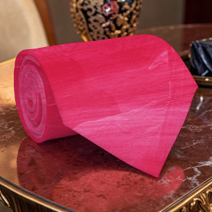 Hot Pink Watercolor Custom Necktie