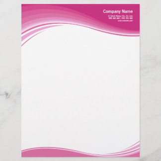 Hot Pink Waves letterhead