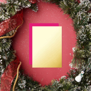 Hot Pink Wedding Bold Solid Color Invite