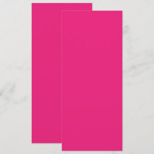 Hot Pink Wedding   Bold Solid Colour Invite