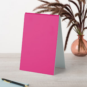 Hot Pink Wedding Bold Solid Colour Invite