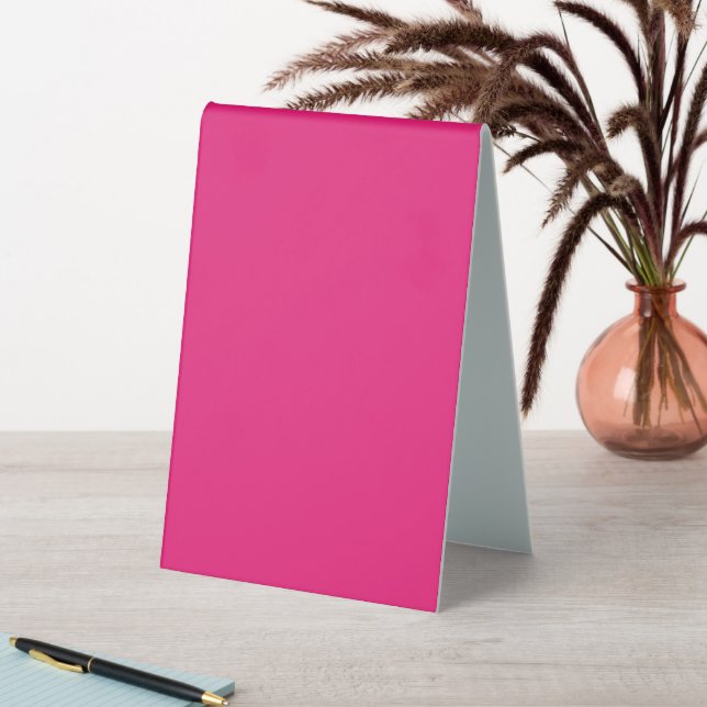Hot Pink Wedding | Bold Solid Colour Invite (In SItu (Table))