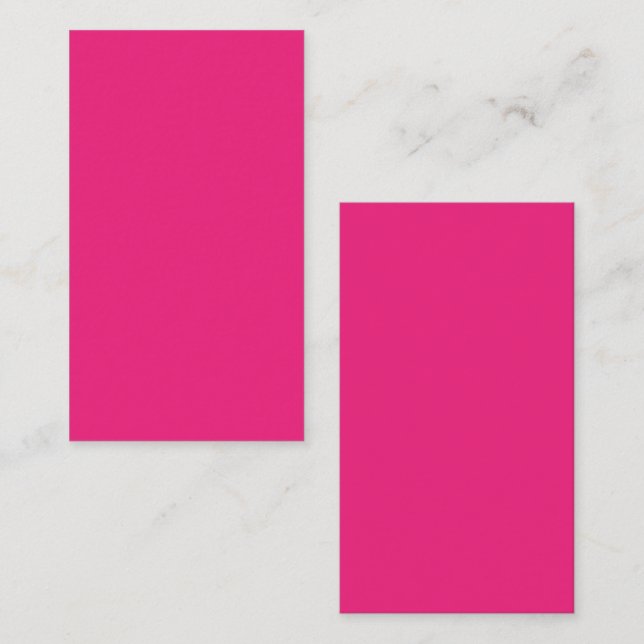 Hot Pink Wedding | Bold Solid Colour Invite (Front/Back)
