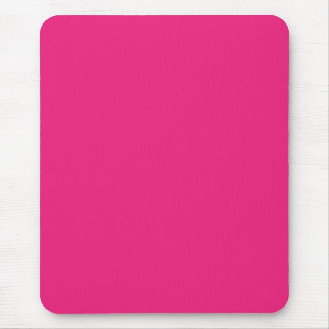 Hot Pink Wedding | Bold Solid Colour Invite Mouse Mat (Front)