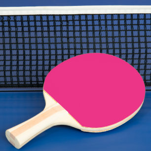 Hot Pink Wedding Bold Solid Colour Invite Ping Pong Paddle