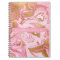 Hot Pink, White and Gold Foil Modern Marble