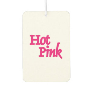 Hot Pink white car air freshener