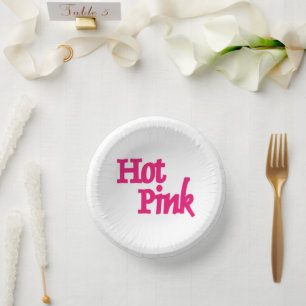Hot Pink white paper bowls Paper Plate