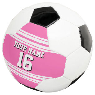 Hot Pink White Team Jersey Custom Number Name Football