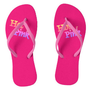 Hot Pink women flip flops