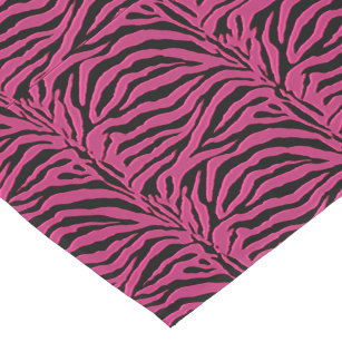 Hot Pink Zebra Animal Print Table Runner