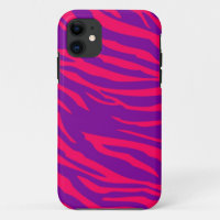Hot Pink Zebra iPhone 5 Mate Barely There™ Case