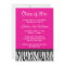 Hot Pink Zebra Polka Graduation Announcement