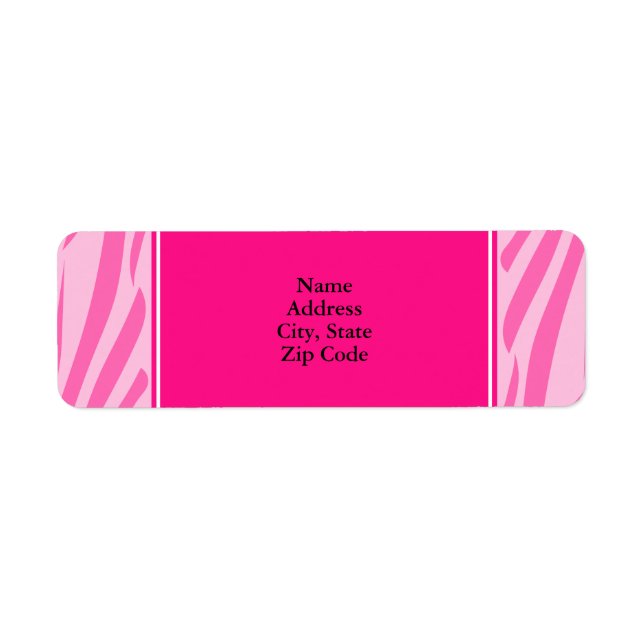 Hot Pink Zebra Print (Front)