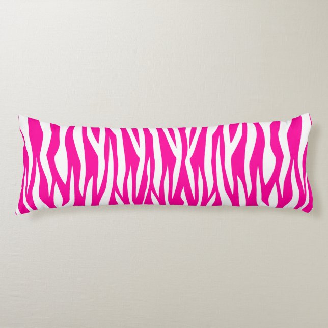 Hot Pink Zebra Print Body Cushion (Front)