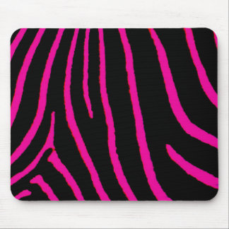 Hot Pink Zebra Print Mouse Mat