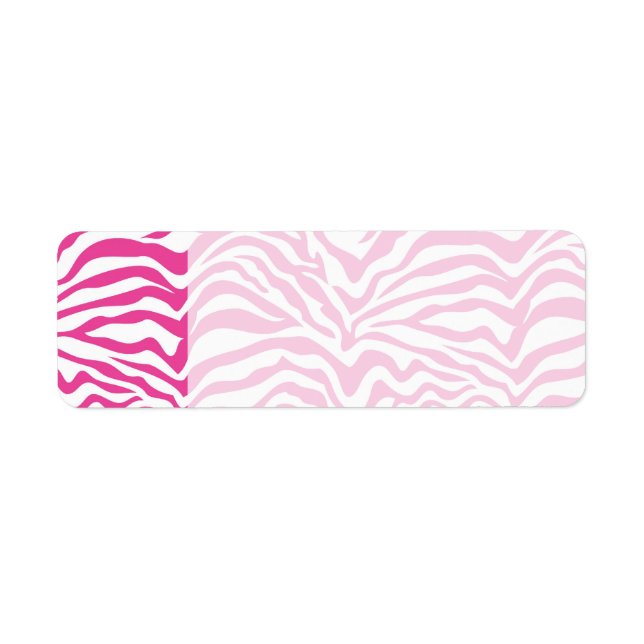 Hot Pink Zebra Print Wild Animal Stripes Novelty (Front)