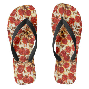 Hot Pizza Meme Flip Flops
