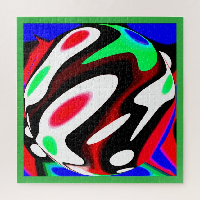 Hot planet global warming art jigsaw puzzle (Vertical)