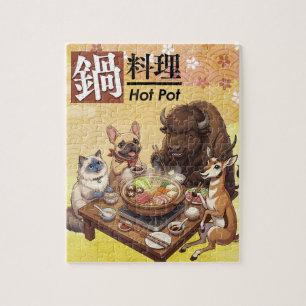 hot pot yosenabe -Ragdoll, French Bulldog... etc- Jigsaw Puzzle