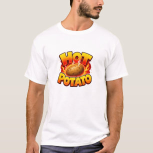 Hot Potato Bold Flame Design T-Shirt
