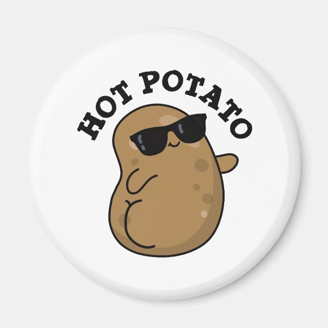 Hot Potato Funny Veggie Pun  Magnet (Front)