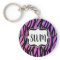 Hot Purple/Pink Zebra Stripes Monogram
