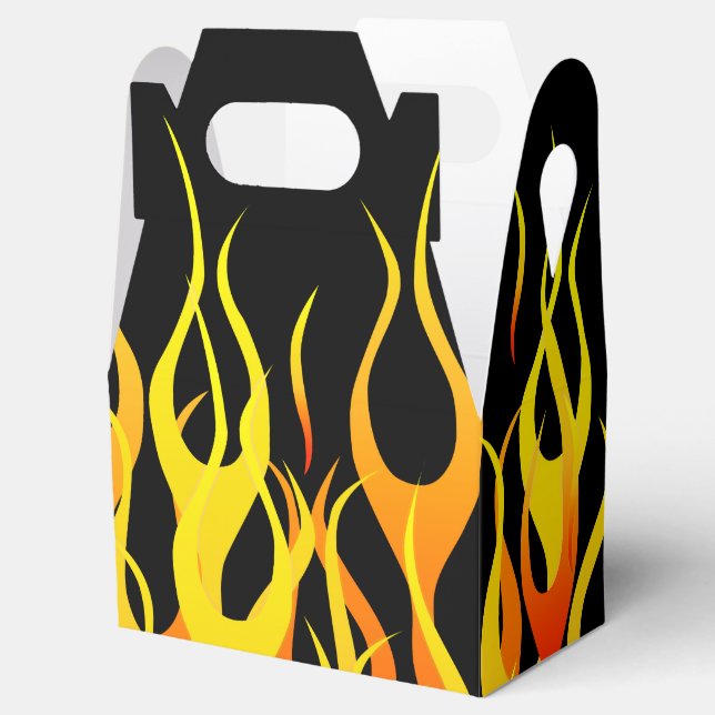 Hot Racing Flames Graphic Favour Box (Opened)