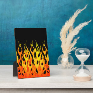 Hot Racing Flames Graphic Plaque