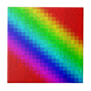 Hot Rainbow Mosaic Shimmer, Tile