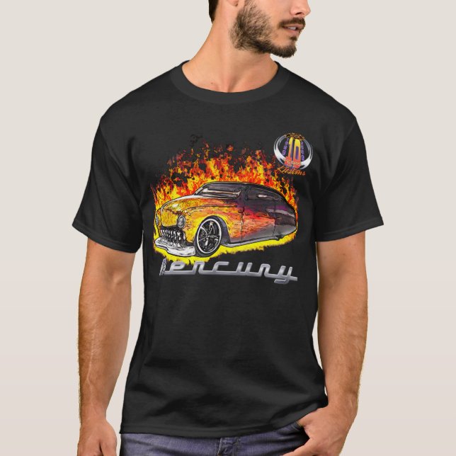 Hot Real Flame Merc-w/10yr logo T-Shirt (Front)
