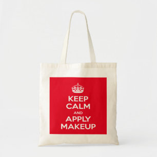 Hot Red Keep Calm Glamour Girls Tote Bag