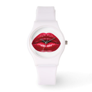 Hot Red Lips Beauty Watch