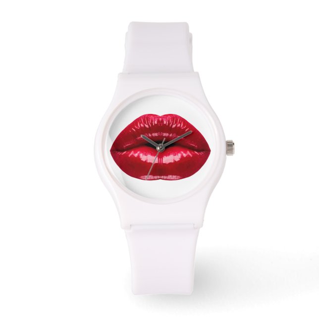 Hot Red Lips Beauty Watch (Front)