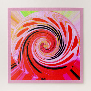 Hot red summer mix art jigsaw puzzle