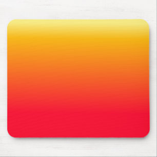 Hot Red Yellow Ombre Design Mouse Mat