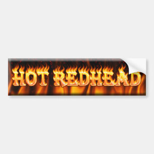 hot redhead bumper sticker