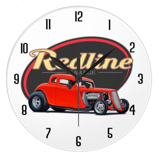 Image of Hot Redline Large Clock