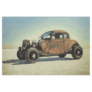 Hot Road Car Fabric