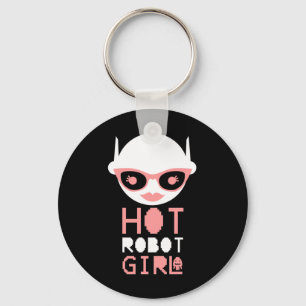 Hot robot girl key ring