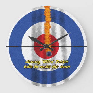 Hot Rocks 'Nitro' Curler's Clock - Blue
